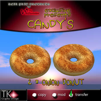 Second Life Marketplace - CANDYs * 2x ONION DONUT - Exclusive DONUT [G&S]