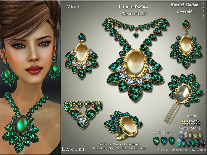 Lazuri Lucemia SE Emeralds Complete Set