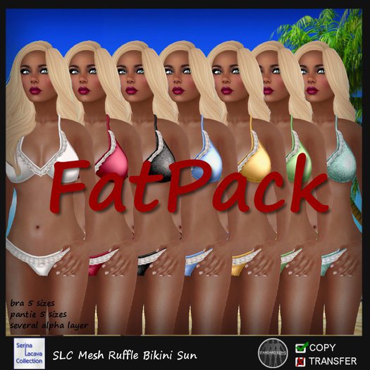 SLC Mesh Ruffle Bikini Sun FatPack 