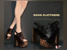 Pure Poison - Boho Platforms - Ad-ons for Maitreya and Slink Medium Feet