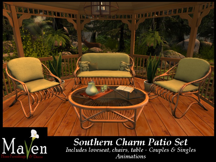 Southern Charm Gazebo and Patio Set
