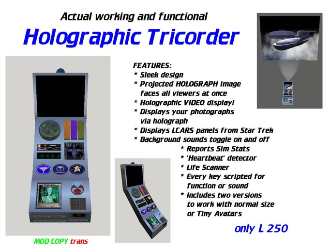 Holographic Tricorder Set