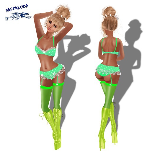 Underwear Set V8 Green