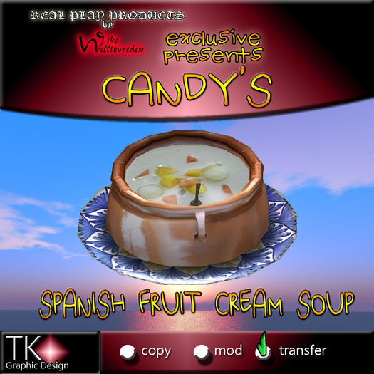 CANDYs * SPANISH FRUIT CREAM SOUP - Exclusive soup [G&S]