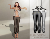 [FLRN] Rosalie Harem Pants Black&White