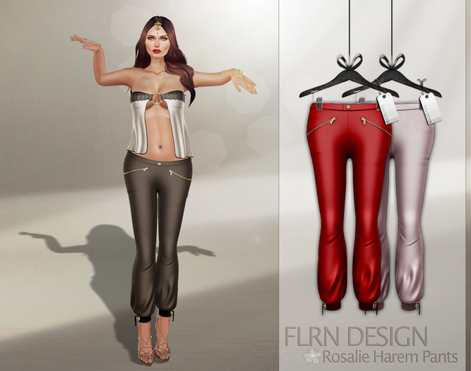 [FLRN] Rosalie Harem Pants Red