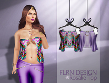 [FLRN] Rosalie Top Boho Purple