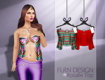 [FLRN] Rosalie Top Boho Red