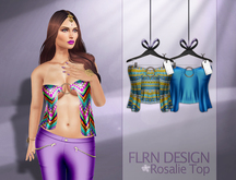[FLRN] Rosalie Top Boho Blue