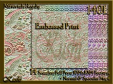 Embossed Print Fabric Seamless Textures Materials Ready Full Perms 1024x1024