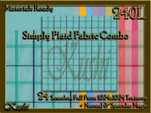 Simply Plaid Fabric Combo Seamless Textures Materials Ready Full Perms 1024x1024