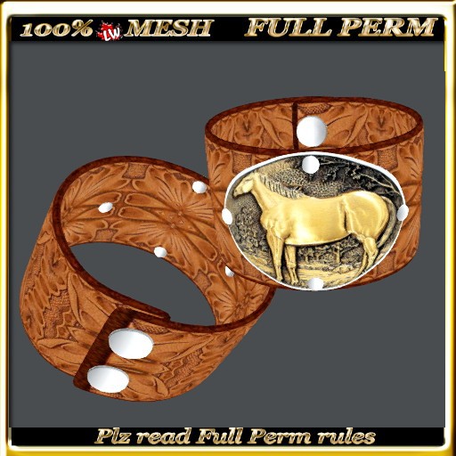 LW_ Leather Wrist Band with Metal Buckle 17