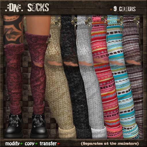 .:DN:. knit socks FAT-pack