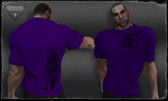 T-Shirt - WolfHowling - Purple
