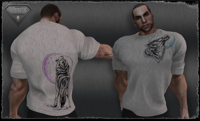 T-Shirt - WolfHowling - Gray