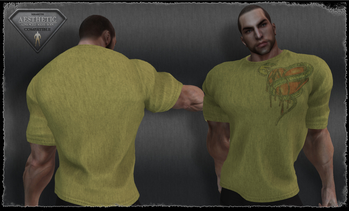 T-Shirt - Snake - Yellow