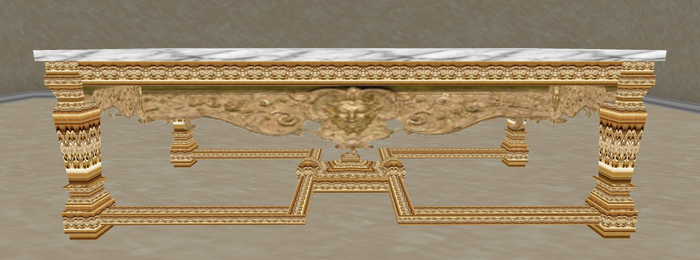 Louis XIV Style Console Table G1 (Mesh)