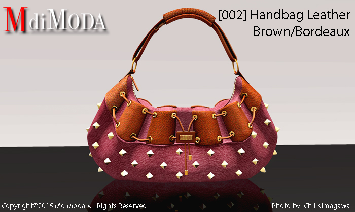 MdiModa - [002] Handbag Brown/Bordeaux