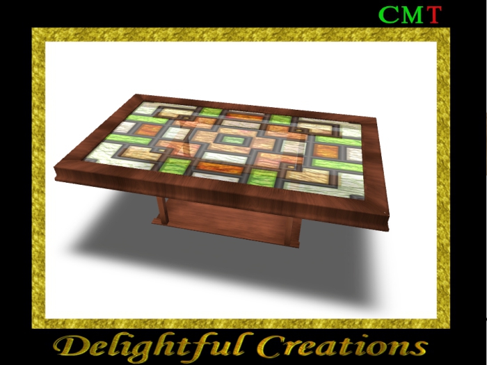 Modern Stained Glass Table