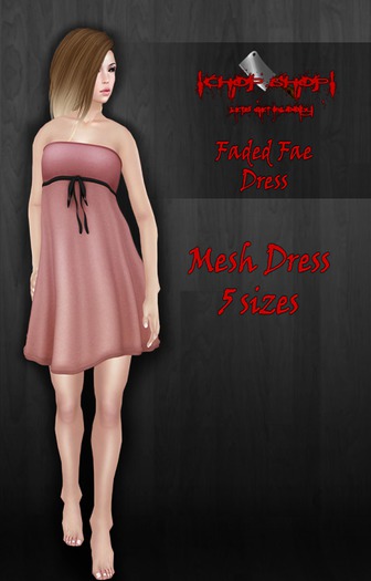 !CS! Faded Fae Dress Red