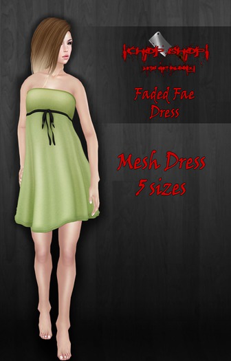 !CS! Faded Fae Dress Green
