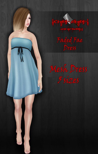 !CS! Faded Fae Dress Blue