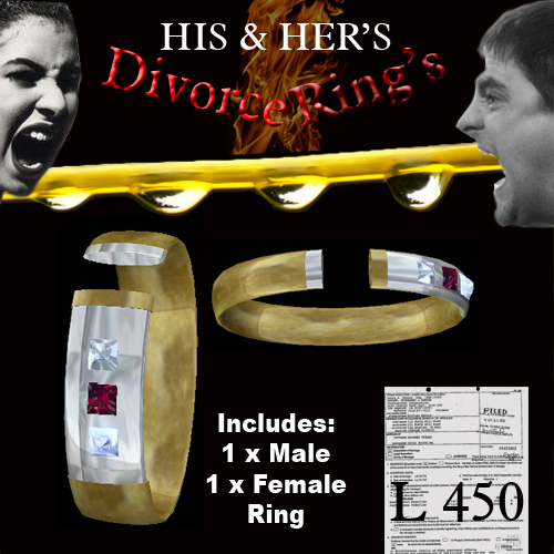 Tuttle's & Co. Boxed Devorced Rings