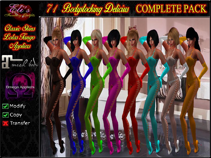 71 Bodystocking Delicius Box For Lolas Tango Eli's