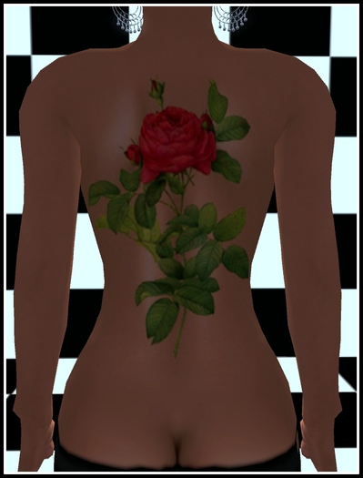 S&B Tattoo Creation Big Red Rose