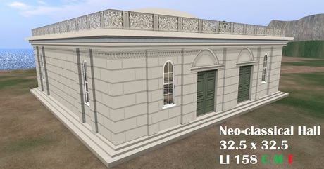 Second Life Marketplace - Neo-classical Hall / Ballroom / Home - PROMO