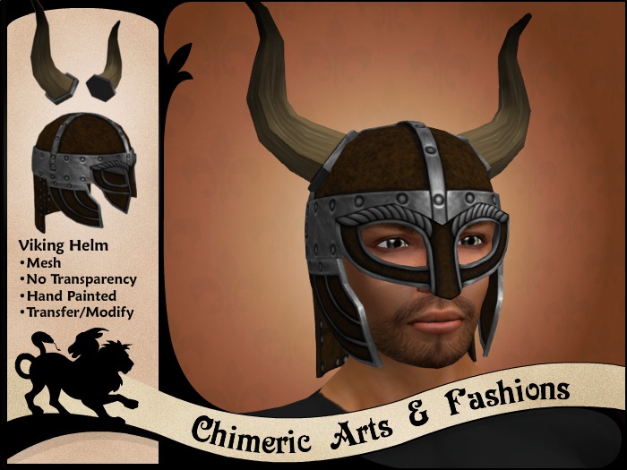 ~Chimeric Fashions~ Viking Helm (Brown)