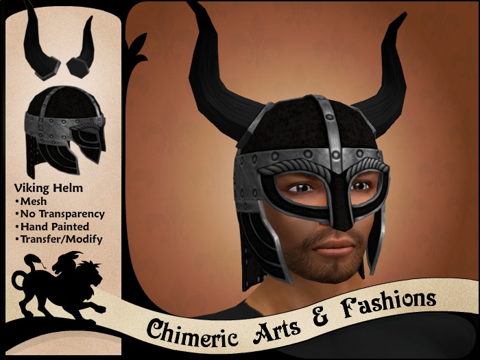 ~Chimeric Fashions~ Viking Helm (Black)