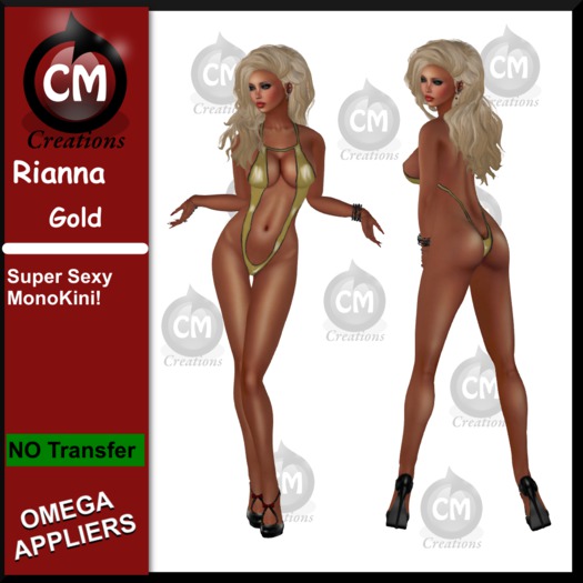 CM Creations, Rianna Monokini Gold (+ Omega Applier)
