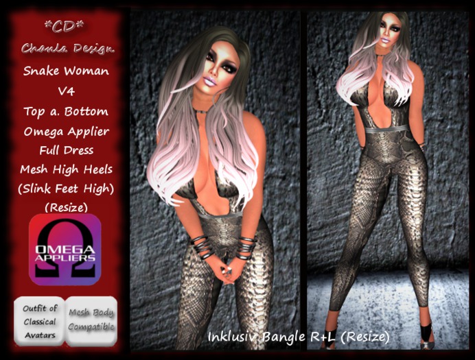 *CD* Snake Woman V4 + Applier Omega