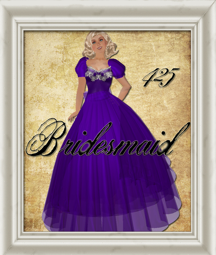 Shaby Chic Purple Bridesmaid Dress