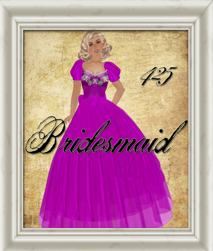 SHabby Chic Magenta Bridesmaid Dress