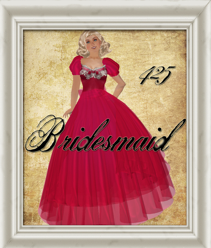Shabby Chic Red Magic Bridesmaid Dress