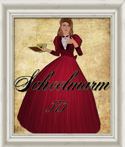 Shabby Chic Cranberry Schoolmarm