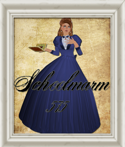 Shabby Chic Blue Schoolmarm
