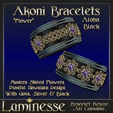 Luminesse Akoni Aloha Black Bracelets-Wear To Unpack