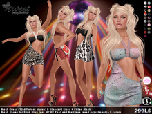 Sweet :: Let's Dance Outfit (10 Dresses, 9 Shoes, HUD Driven), Shoes for Slink, #TMP & Maitreya