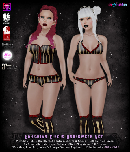 [bubble] Bohemian Circus Underwear Set