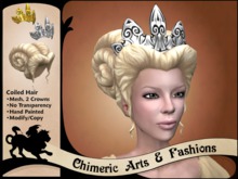 Coiled Hair & Crown (Pale Blonde)