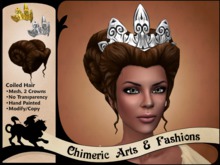 Coiled Hair & Crown (Dark Brown)