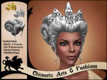 Coiled Hair & Crown (Grey)