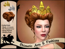 Coiled Hair & Crown (Red Brown)