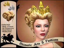 Coiled Hair & Crown (Blonde)