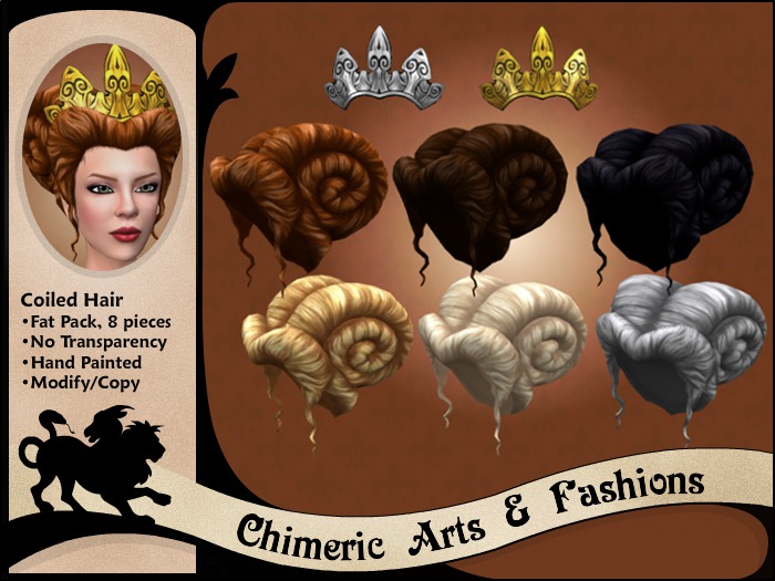 Coiled Hair & Crown (Fat Pack)
