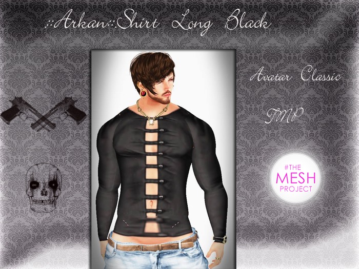 .::Arkan::. Shirt Long Black M