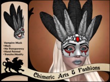 ~Chimeric Fashions~ Vampire Mask (White)